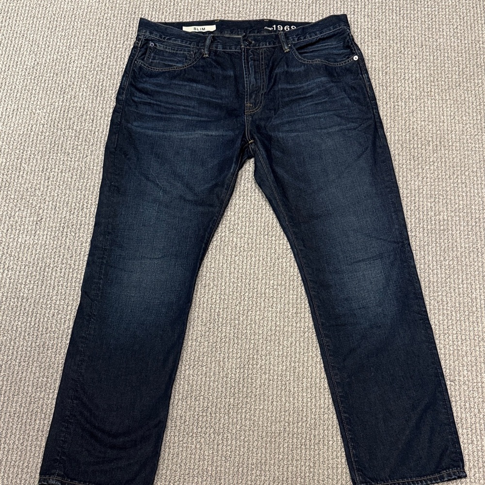 Men's Gap 1969 Slim Jeans, Size 36 x 30